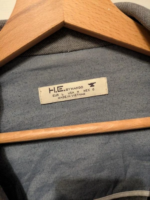 Casaco de blazer H.E by mango tamanho L cinza – photo 3